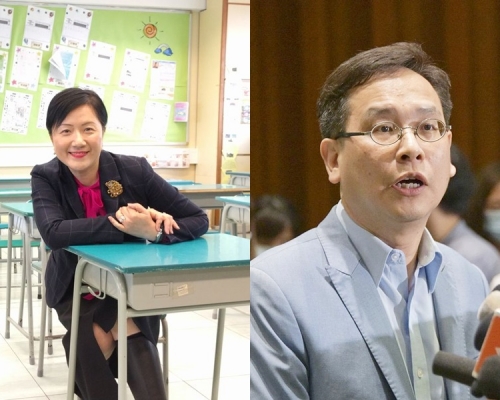 陳美娟(左)與葉建源(右)。資料圖片