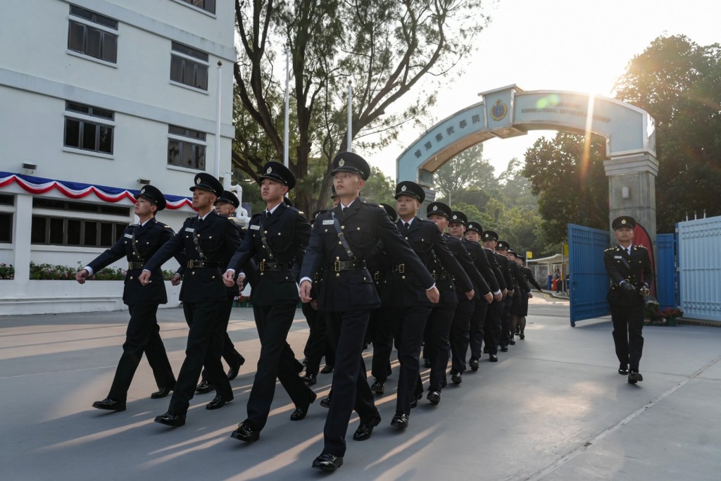 惩教署今日（12月6日）在香港惩教学院举行学员结业会操。政府新闻处