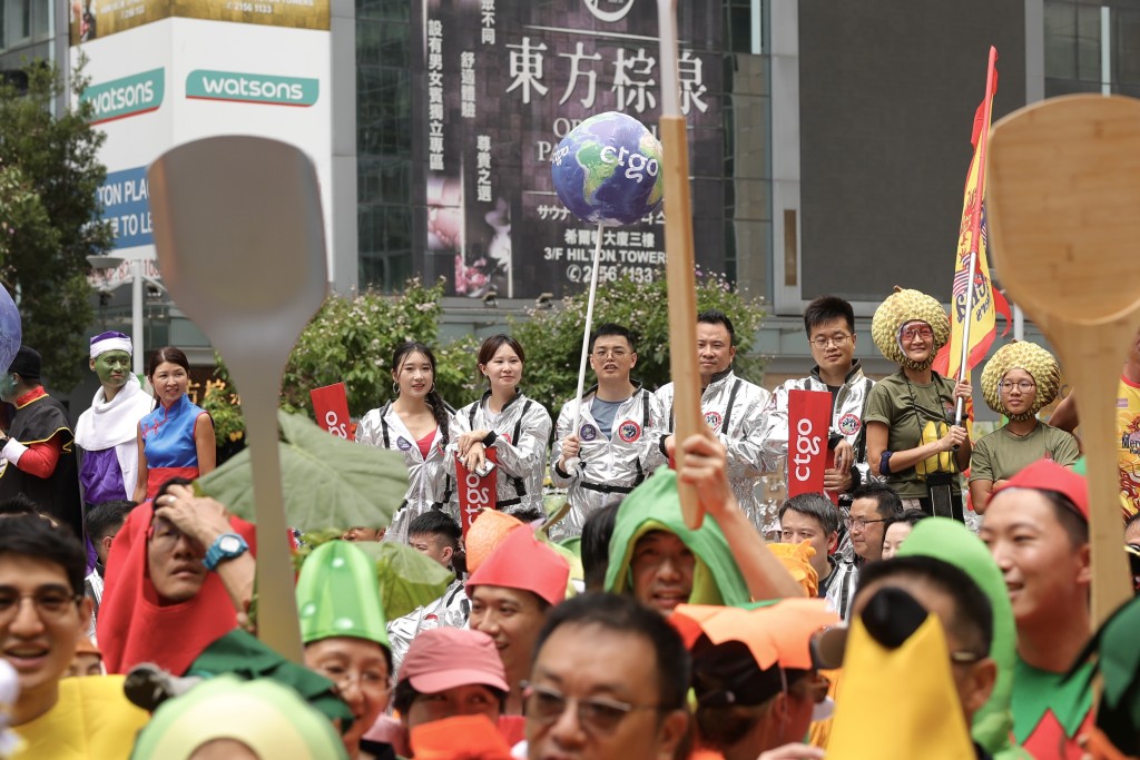 「扮嘢大賽」氣氛熱烈。劉駿軒攝