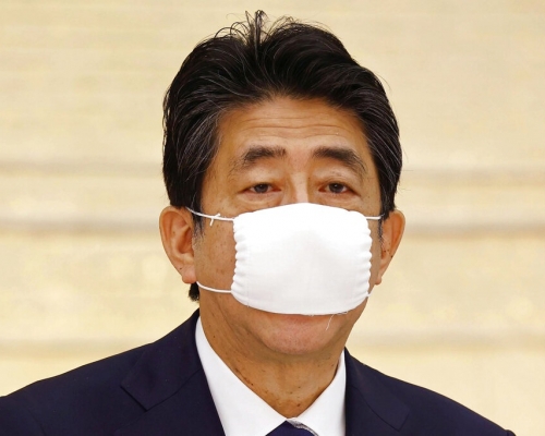安倍日前表示，關注港區國安法。 AP資料圖片