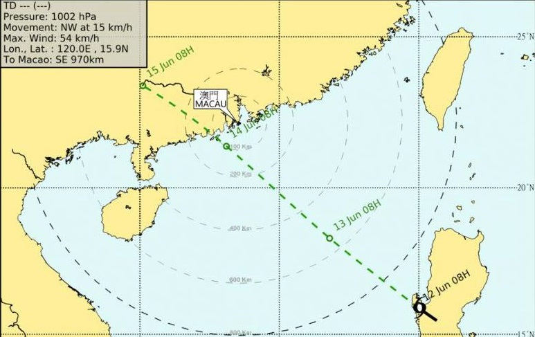 澳門氣象局圖片