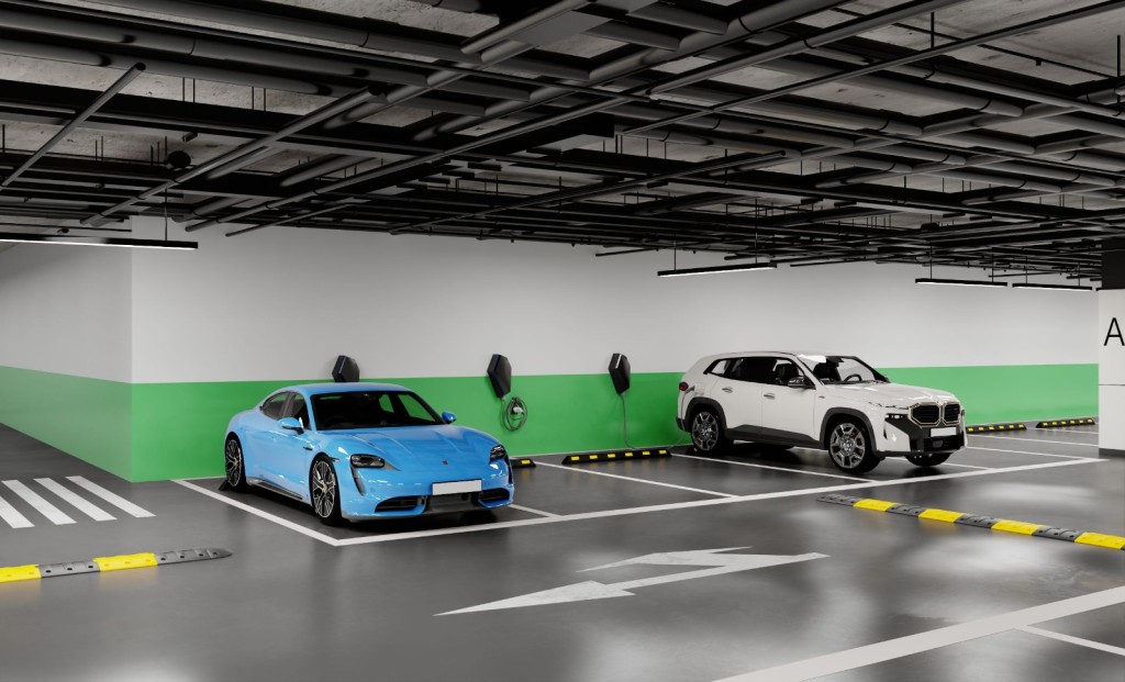 氫能發電應用場景廣泛，包括位於科學園的全港首個予公眾使用的電動車自動氫能充電系統。（模擬圖片）