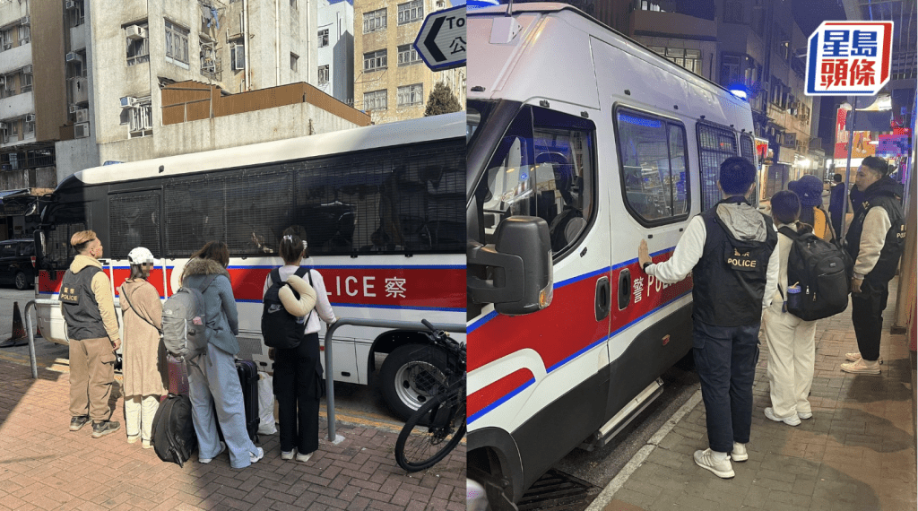 警方在大埔區掃黃,分別於大埔拘捕3名外籍婦和在上水拘捕2名內地女子。警方圖片