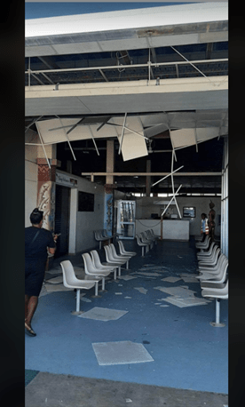 所羅門群島附近海域發生7級地震，有機場設施受損。twitter圖
