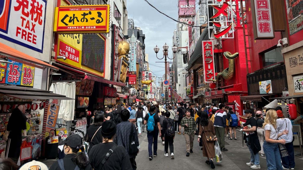 心齋橋是幾乎每個大阪遊客都會逛的景點。 路透社 心齋橋是幾乎每個大阪遊客都會逛的景點。 路透社