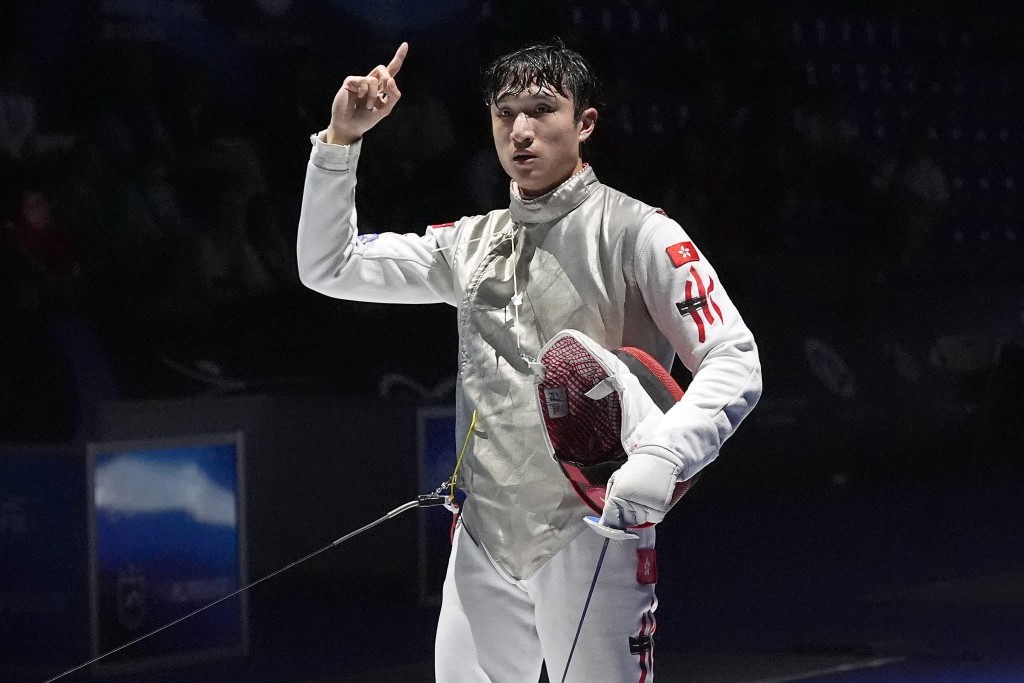 蔡俊彥首次躋身世錦賽男花個人賽4強。香港劍總圖