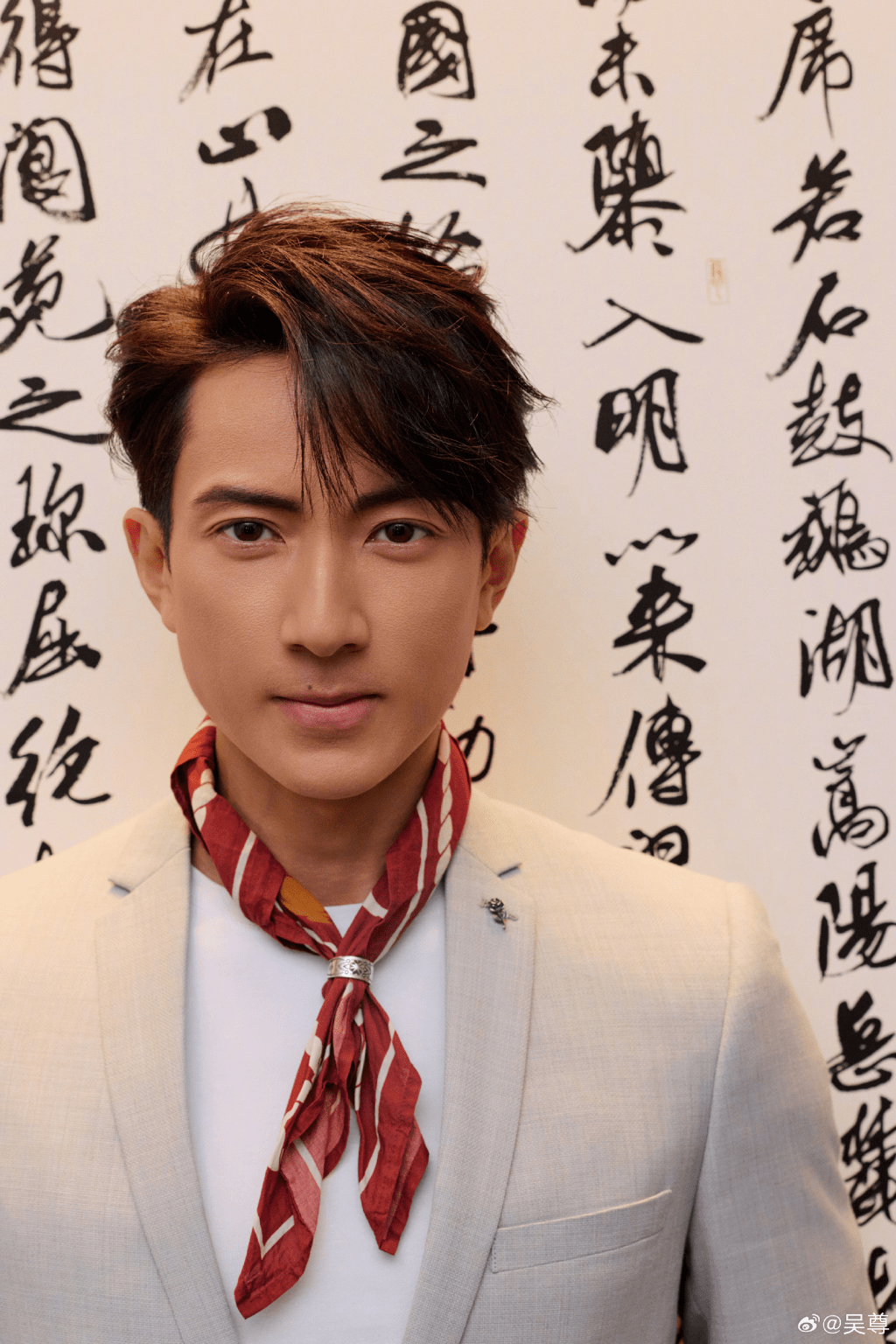 藝人吳尊。 微博