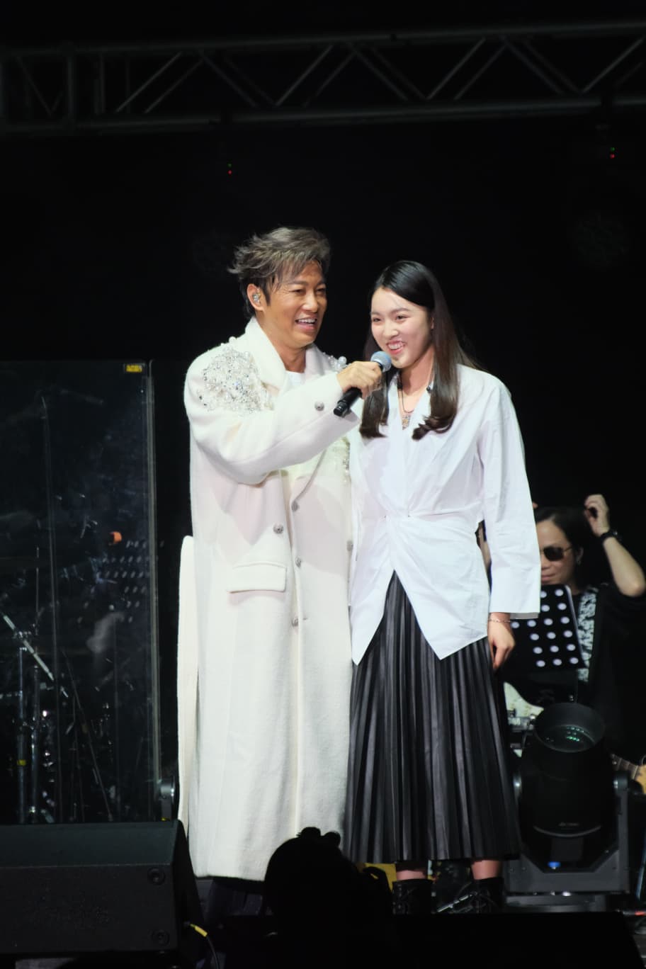 Tamia說:「好開心參與爸爸演唱會。」 Tamia說:「好開心參與爸爸演唱會。」