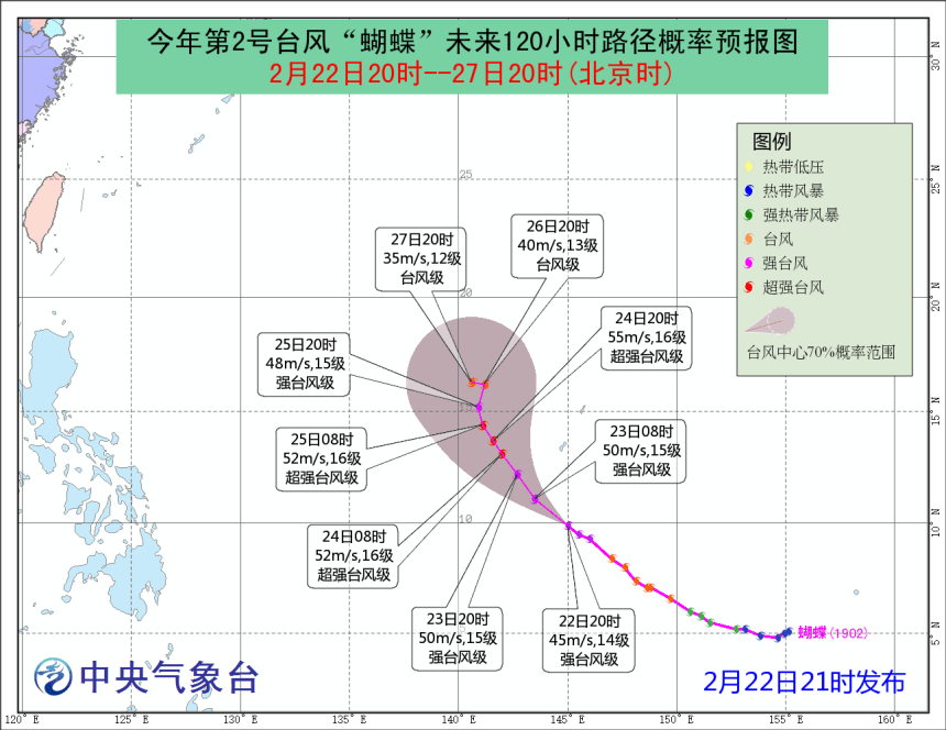 中央氣象台預測路徑