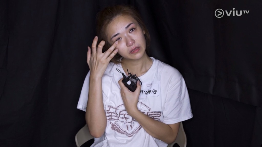 Michelle喺节目中不停喊，网民都关心她的情绪。