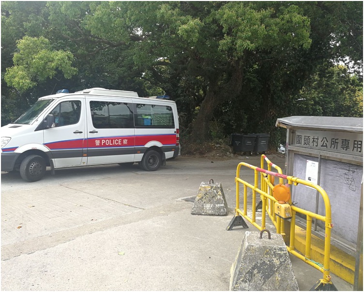 警員到場調查。梁國峰攝