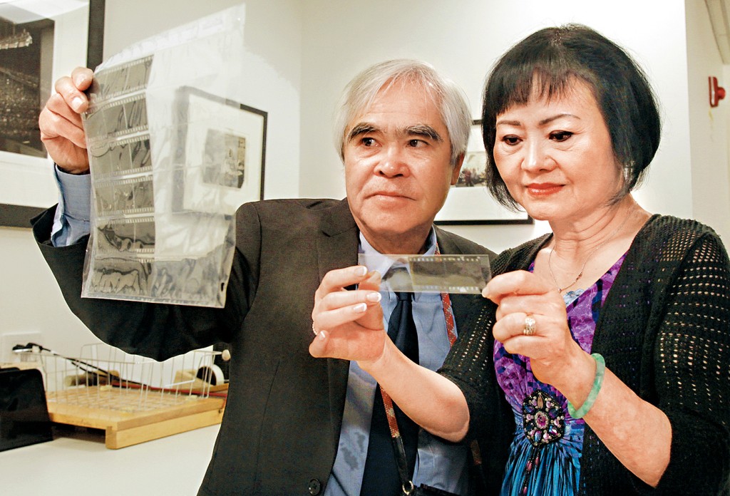 潘金馥與黃公崴2022年在美聯社總部重聚。