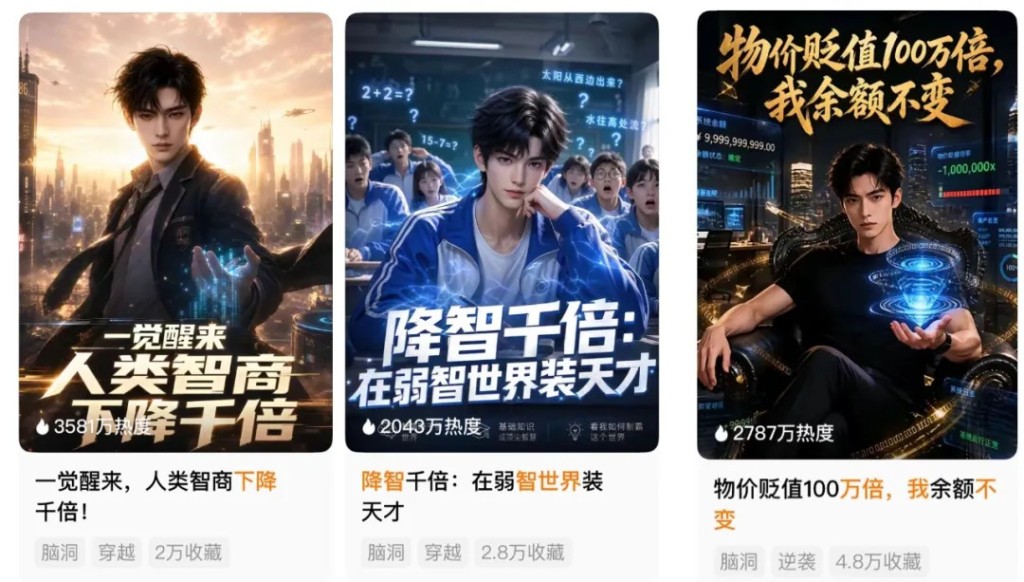 部分AI漫剧题材。
