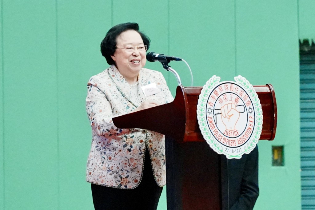 基本法委員會前副主任譚惠珠致辭。