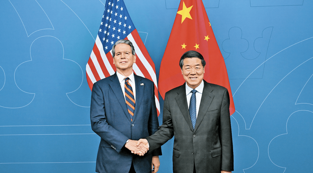 中美經貿中方牽頭人、國務院副總理何立峰表示,下一步,雙方應繼續按照兩國元首通話重要共識,充分發揮好中美經貿磋商機制作用,不斷爭取更多雙贏結果。 中美經貿中方牽頭人、國務院副總理何立峰表示,下一步,雙方應繼續按照兩國元首通話重要共識,充分發揮好中美經貿磋商機制作用,不斷爭取更多雙贏結果。