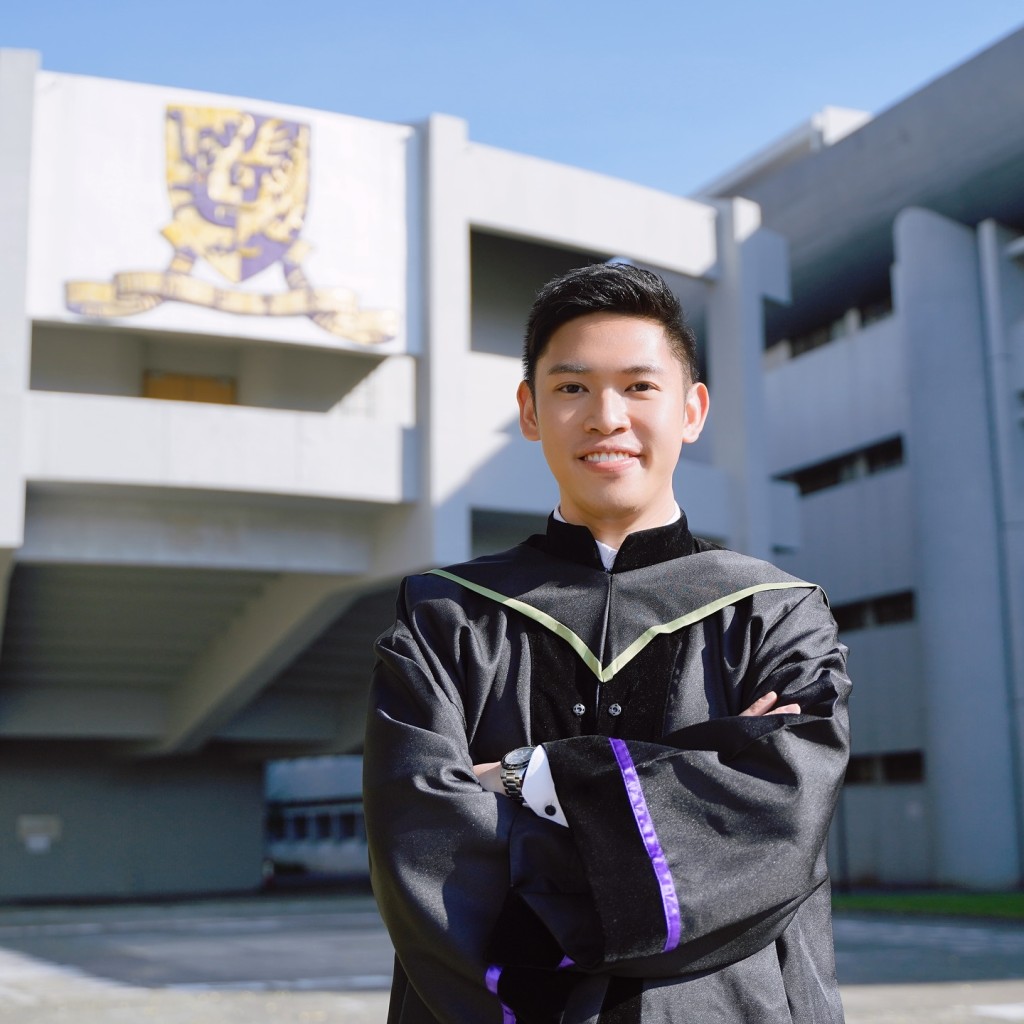 容家耀去年底再度重返校園，於香港中文大學修讀企業傳播社會科學碩士。