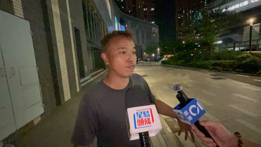 居民鄧先生直言事件恐怖。 居民鄧先生直言事件恐怖。