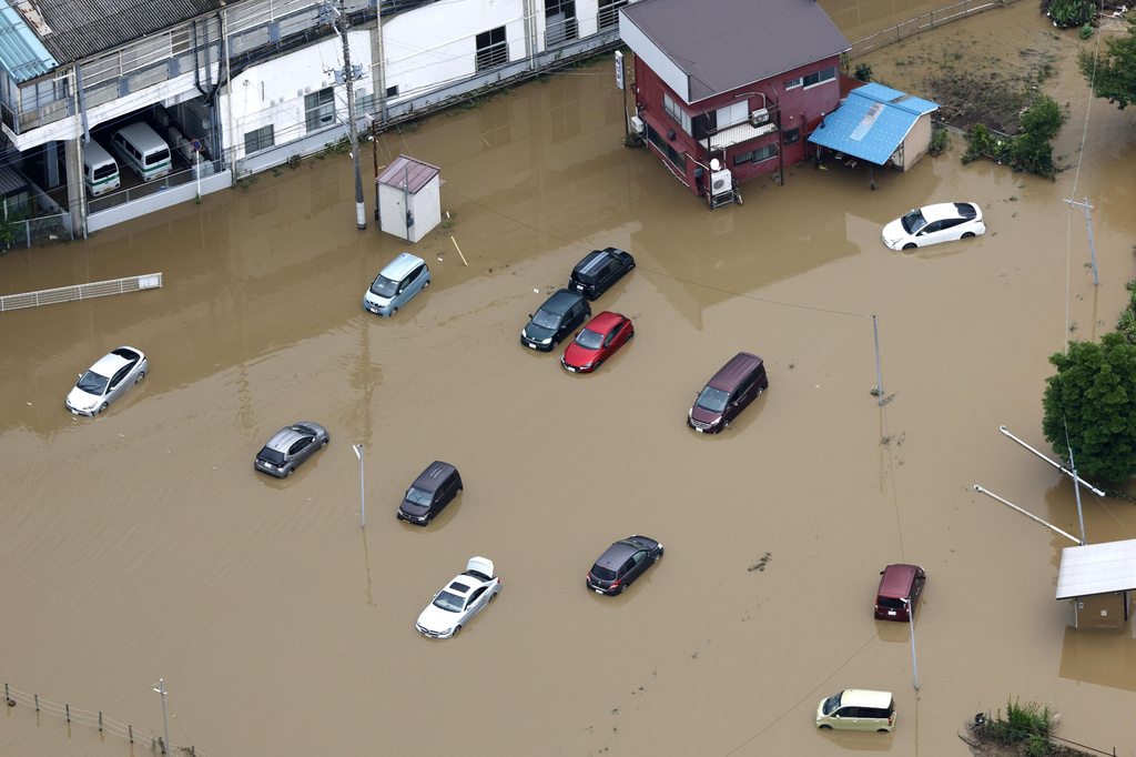 日本關東千葉縣日前遭受破紀錄的世紀暴雨侵襲，災情極為嚴峻。 美聯社