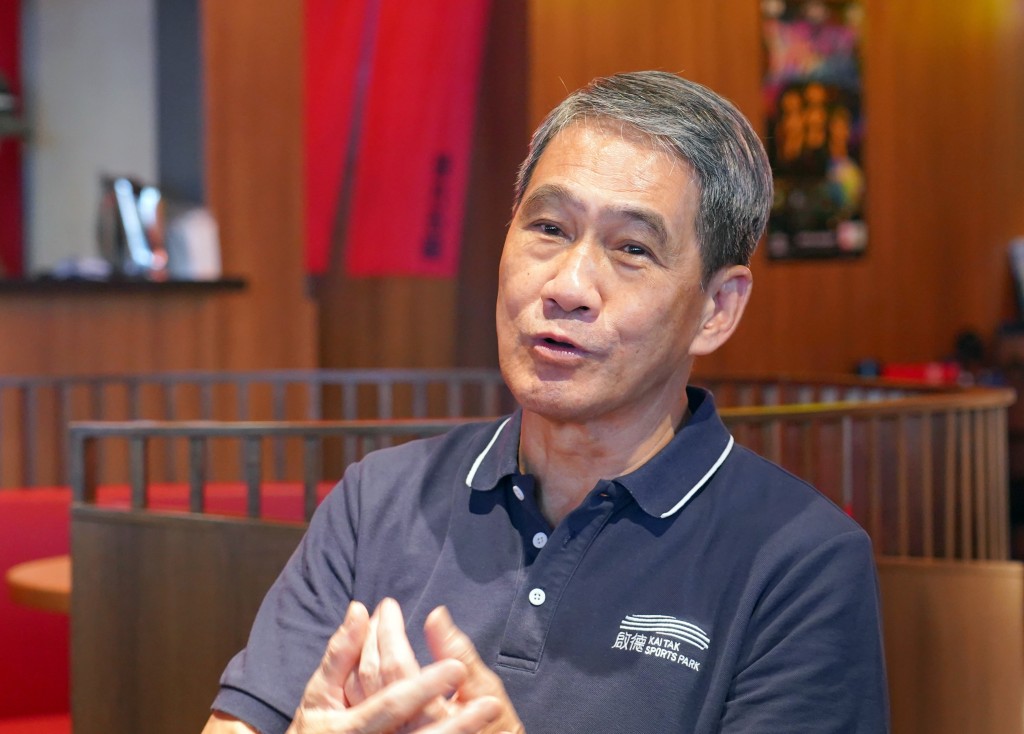 啟德體育園總監鄧竟成。葉偉豪攝 啟德體育園總監鄧竟成。葉偉豪攝