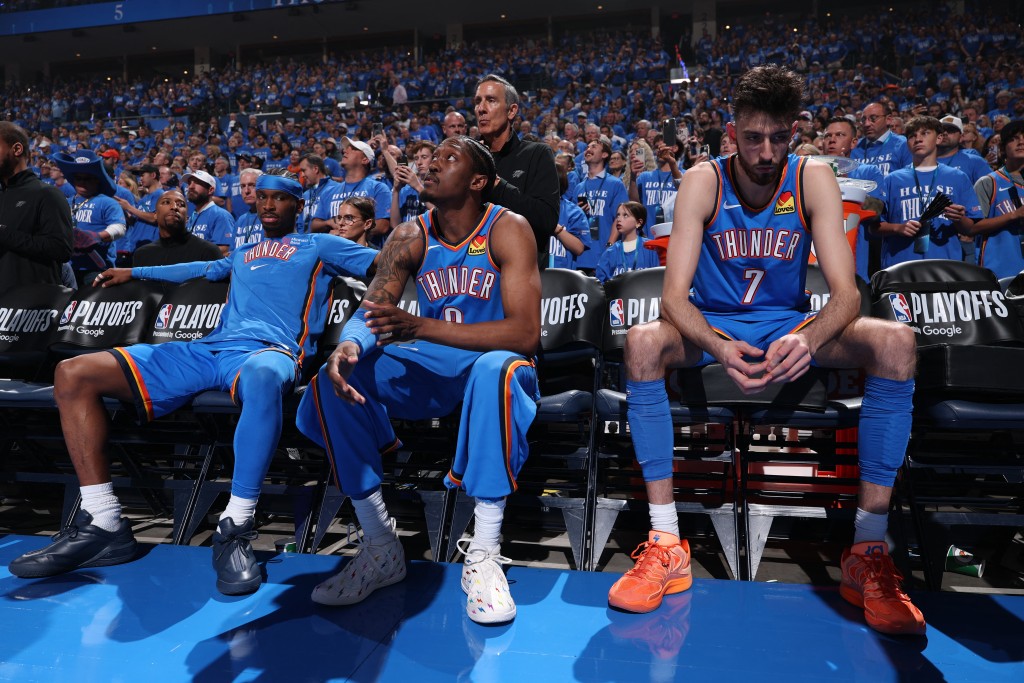 雷霆三少合体，大炒太阳取开门红。AFP