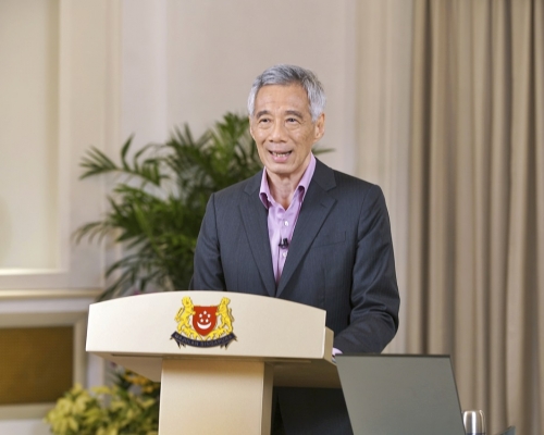 李顯龍稱若疫情持續緩和,預料下月13日可放寬措施。AP資料圖片