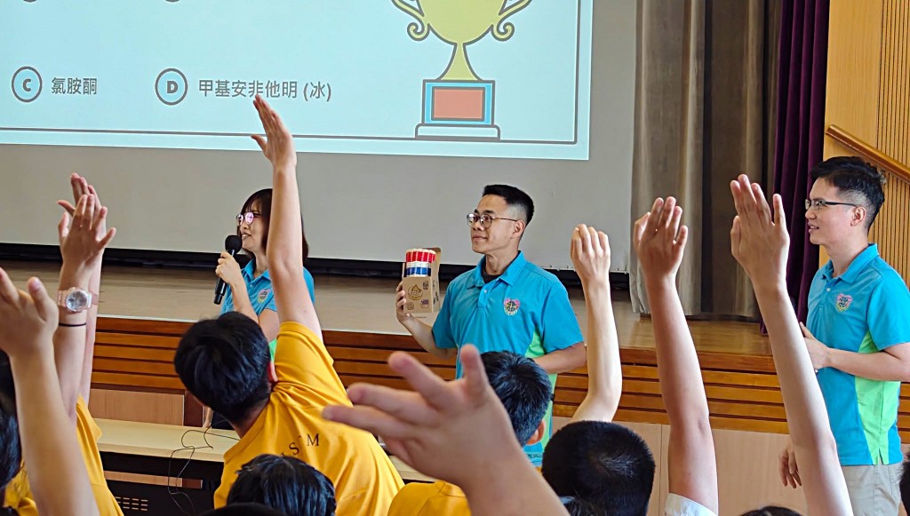 懲教先鋒進行禁毒宣傳活動。fb：香港懲教署 