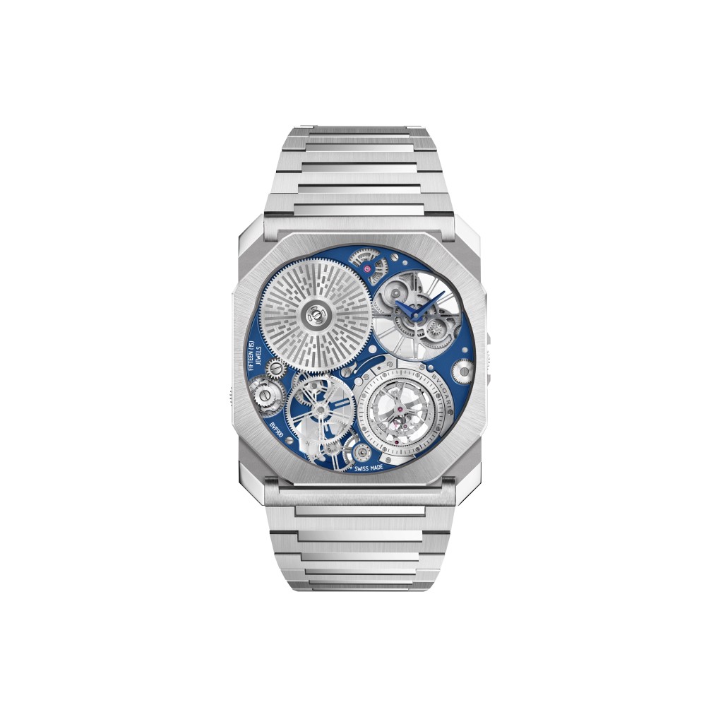 Bvlgari Octo Finissimo Ultra Tourbillon / 錶殼：40mm鉑金 / 機芯：BVF 900手上鏈 / 限量：10枚 / 售價：待詢。