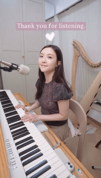林欣彤面帶微笑宣告回歸，以音樂證明自己已重回正軌。