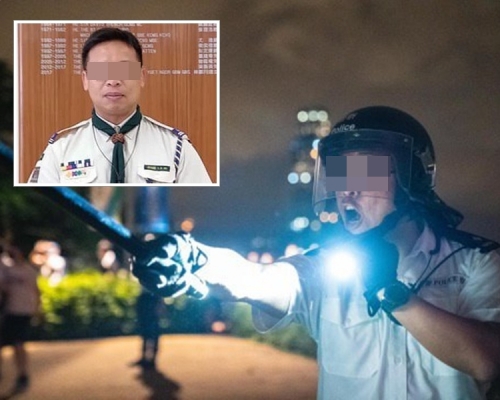 「速龍小隊」警員伍尚國的資料被人發布上網。 網圖