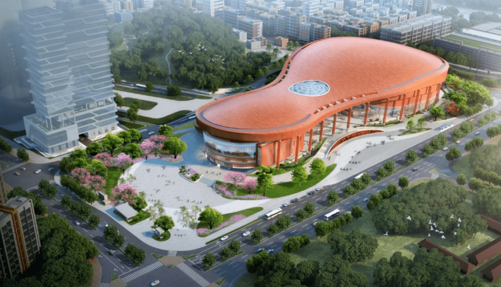 3. 龙岗国际艺术中心 空中俯瞰如巨型结他 