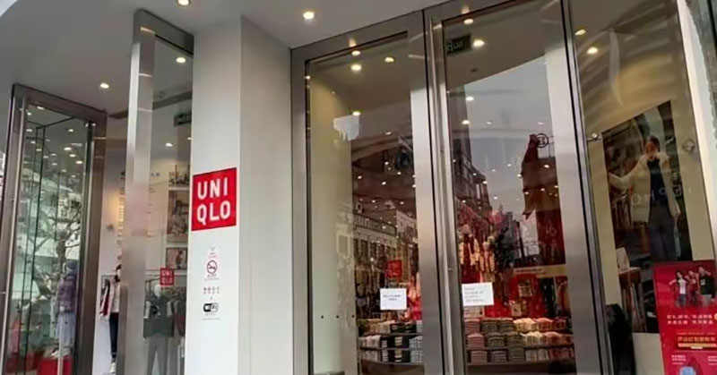 上海某「優衣庫」(Uniqlo)分店發生監守自盜案。網圖