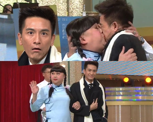 馬明想不到被林曉峰夾硬推頭，向Bob獻出了男男初吻。