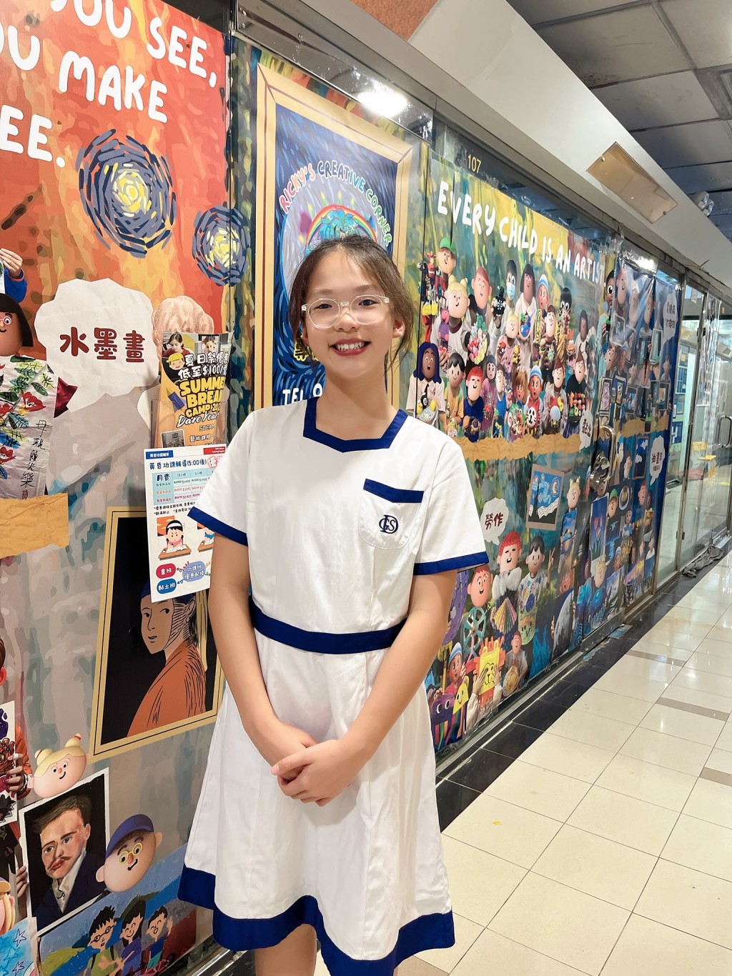 尖子学堂｜佩渝于跳高比赛表现出色，成功获传统名校拔萃女书院取录。（图片来源：受访者提供）