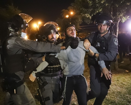 極右猶太組織 Lahava 發起示威。AP