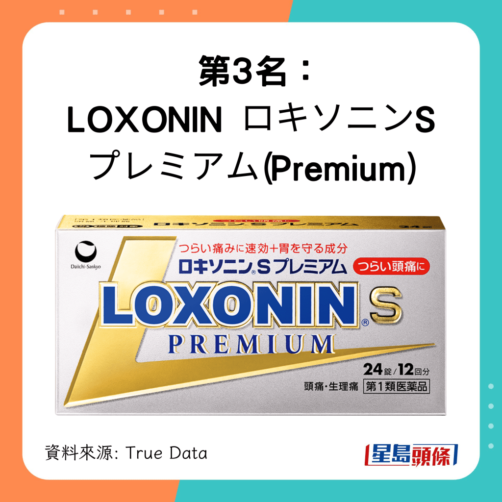 第3名  LOXONIN ロキソニンS プレミアム(Premium)
