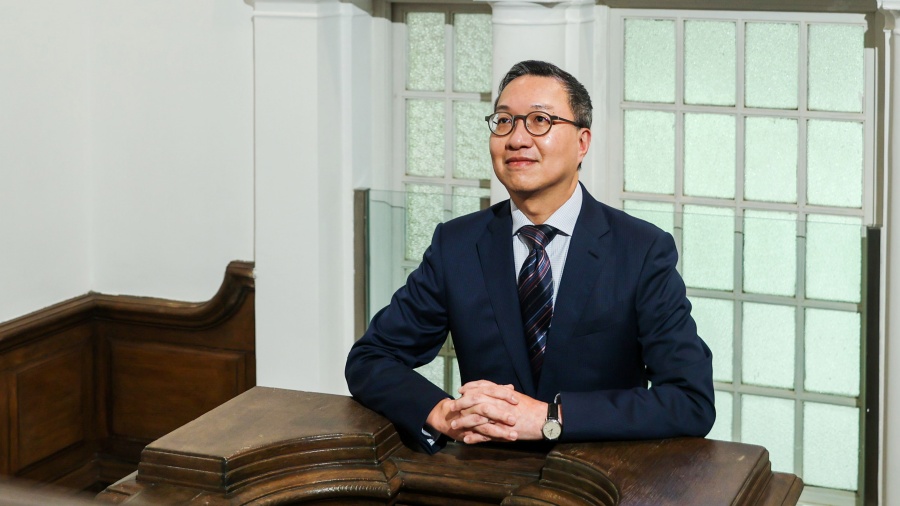 林定國指國際調解院將設國與國爭議及一般商事兩個調解員名冊。資料圖片 林定國指國際調解院將設國與國爭議及一般商事兩個調解員名冊。資料圖片