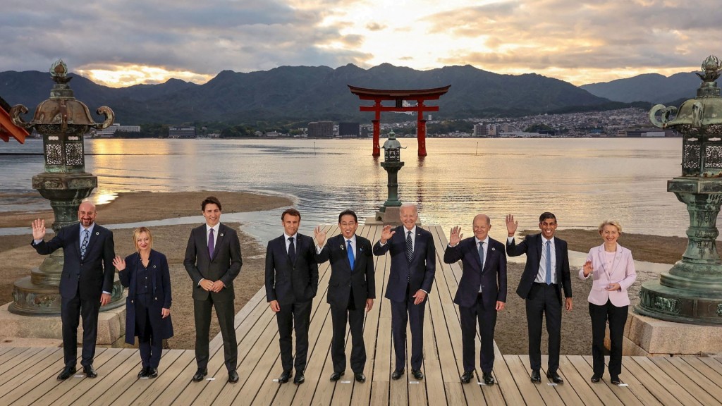 在廣島舉行的G7峰會已結束。路透社