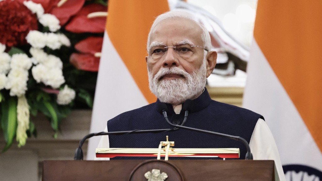 印度总理莫迪。 美联社