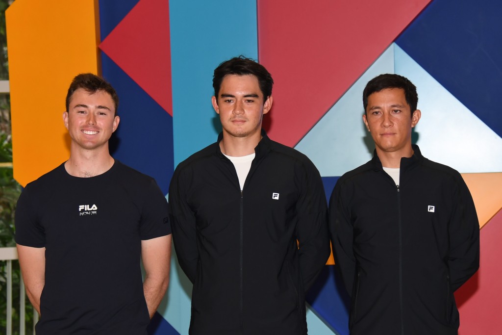 香港帆船奥运3子，贝俊龙（左起）、祥杰和阿辉。