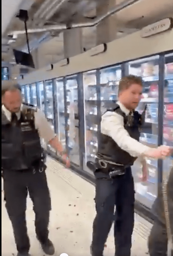 片段显示，涉事青少年冲入店内高声尖叫、互相推撞，并恶意将货架上的食物推倒在地，甚至掠走店内货品，多间商舖被吓怕，被迫提早关门避祸。