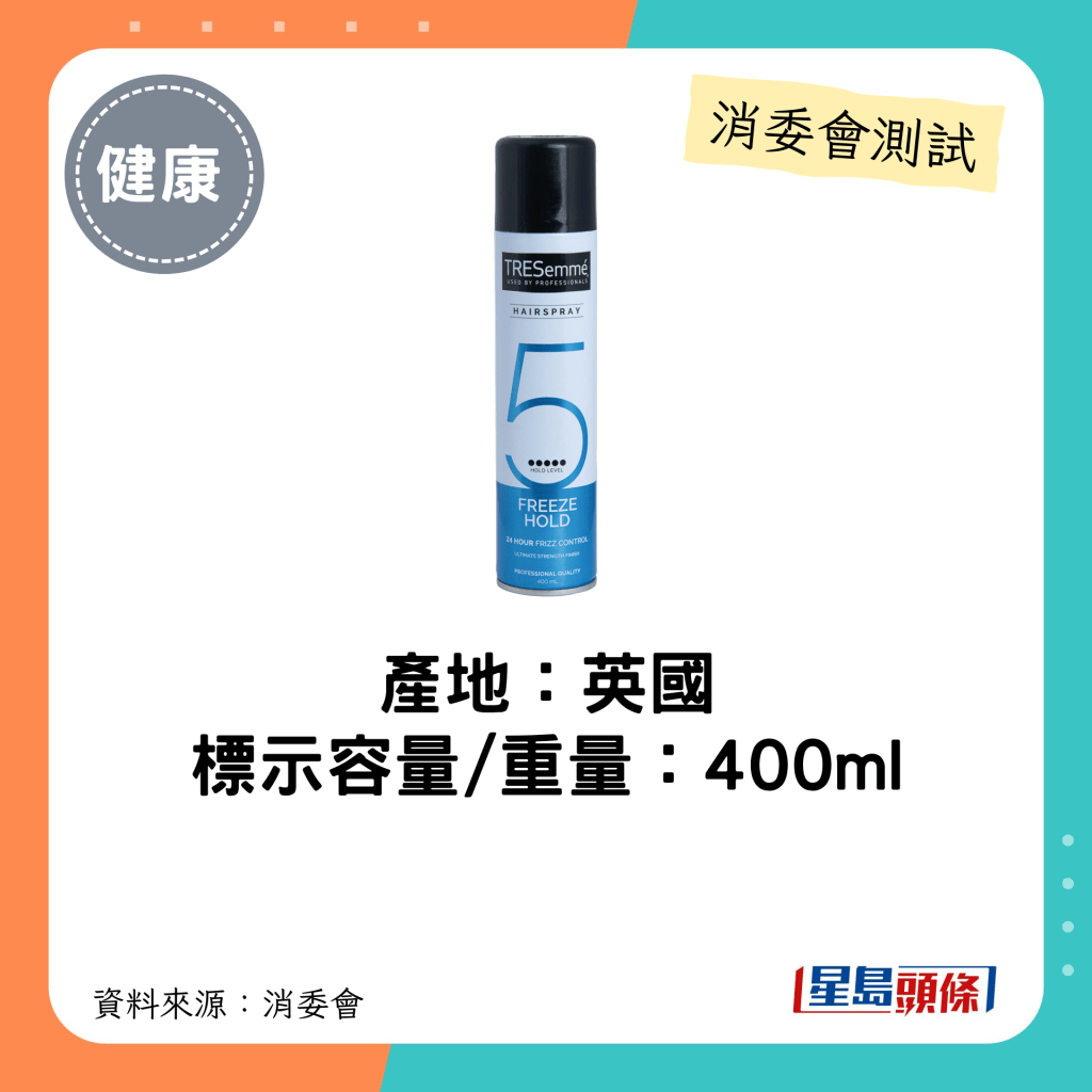 消委会发泥发蜡｜产地：英国   标示容量/重量：400ml