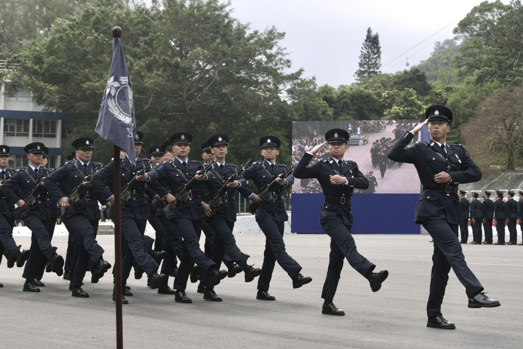 33名见习督察及123名学警结业。陈浩元摄