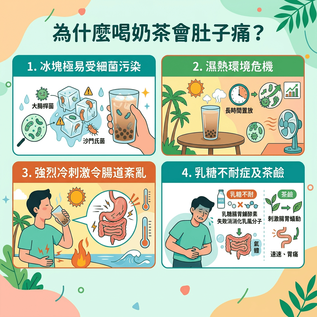 為甚麼夏季飲凍奶茶特別容易腹瀉？