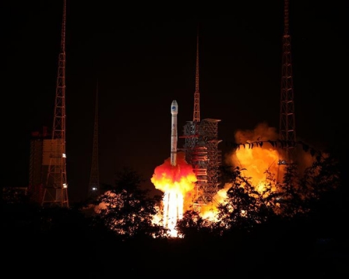 中國成功發射兩枚北斗三號衛星。(網圖)