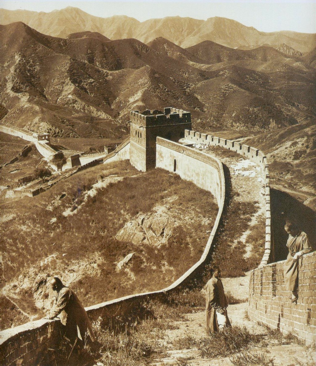 清朝时1907年的长城照片（维基百科图片）