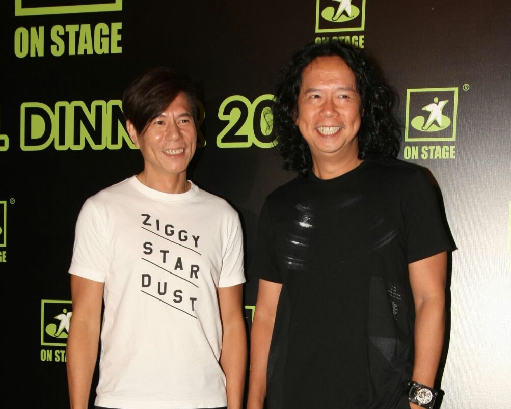 雷有暉(左)和鄧健明抵死回應隊友Ricky與戴夢夢分手一事。