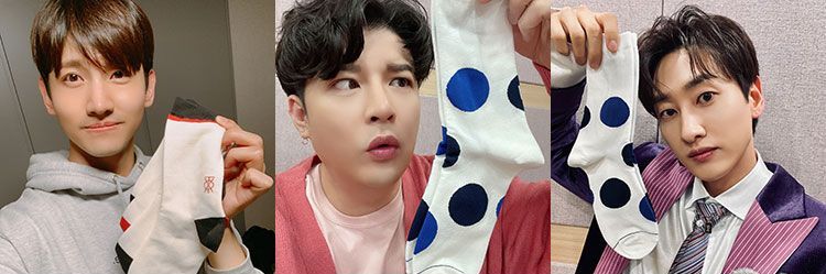 （左起）東方神起成員昌珉；SUPER JUNIOR成員神童、銀赫。