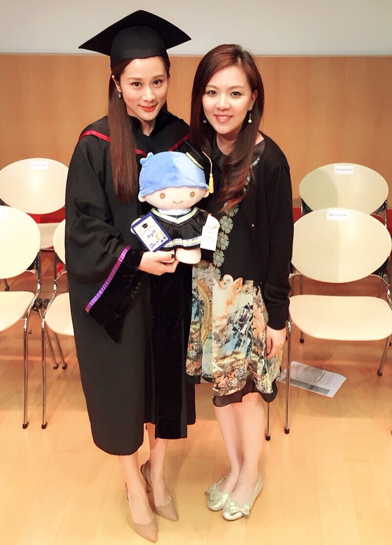 张嘉儿在2015年于中文大学公共衞生硕士（兼读制）课程毕业。