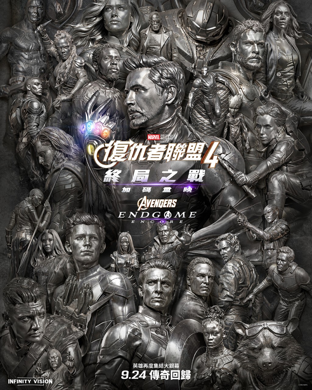 《復仇者復盟4》重映，累積票房已超越《阿凡達》，登全球票房冠軍。