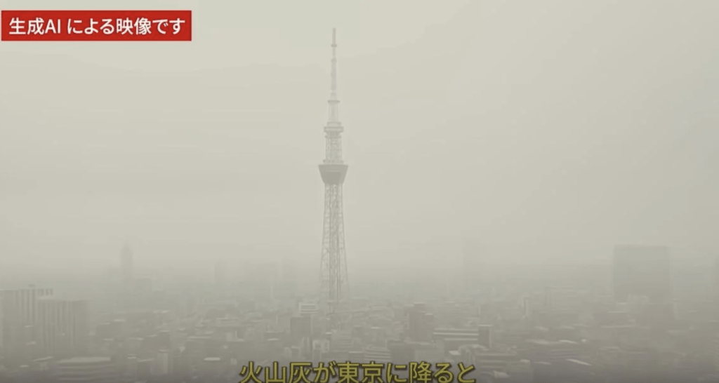 去年日本政府亦使用Ai模擬富士山一旦大爆發的情景。